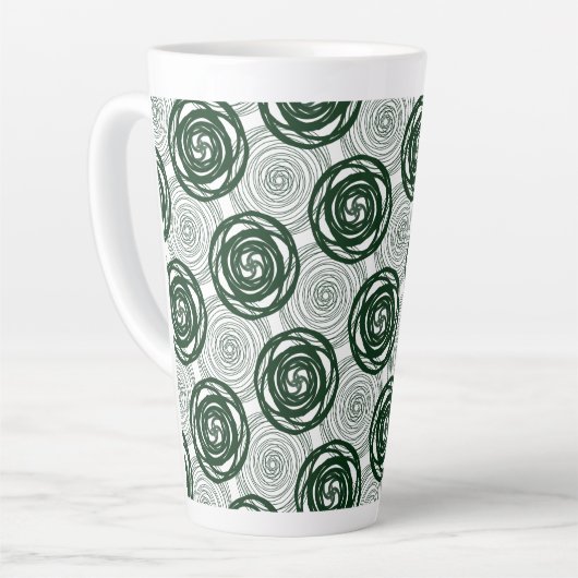 Moderne cirkels latte mok (Linkerhoek)