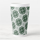 Moderne cirkels latte mok (Voorkant)