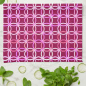 Moderne cirkels, roze en roze rond de middeleeuwen theedoek (Gevouwen)