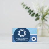 Moderne cirkels Visitekaartjes (Staand voorkant)
