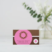 Moderne cirkels Visitekaartjes (Staand voorkant)