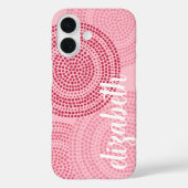 Moderne cirkelvormige punt Geometrische patroon Bl Case-Mate iPhone Case (Achterkant)