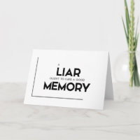 MODERNE citaten: leugenaar, goed geheugen