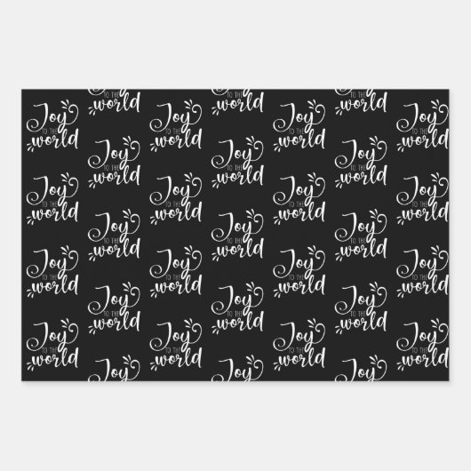 Moderne citaten met zwarte en witte kerstcadeaus inpakpapier vel (Voorkant)