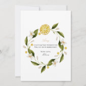 Moderne citroen bruidsmeisje voorstel Kaart (Achterkant)