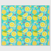 Moderne citroen cadeaupapier (Vlak)