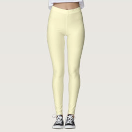 Moderne Citroen Geel Effen Kleur Leggings