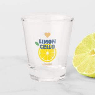 Moderne citroen hart limoncello gunst geschenk mer shot glas