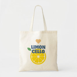 Moderne citroen hart limoncello gunst geschenk mer tote bag