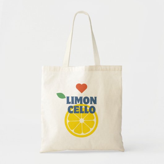 Moderne Citroen Limoncello Favor Gift Merch Tote Bag (Voorkant)