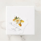 Moderne citroen ze vond haar belangrijkste squeeze bedankjes labels (In situ)