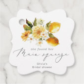 Moderne citroen ze vond haar belangrijkste squeeze bedankjes labels (Voorkant)