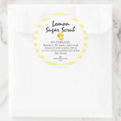 Moderne citroen zelfgemaakte suiker scrub labels (Tas)