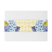 Moderne citroen zomer bruiloft uitnodigingen wikkel (Achterkant Voorbeeld)