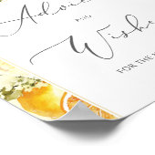 Moderne citroenadviezen en wensen voor pasgetrouwd poster (Hoek)