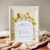 Moderne citroenadviezen en wensen voor pasgetrouwd poster