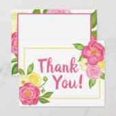 Moderne citroenbloem Dank u Bedankkaart (Voorkant / Achterkant)