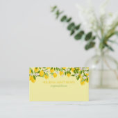 Moderne citroenen groen visitekaartje (Staand voorkant)