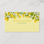 Moderne citroenen groen visitekaartje (Voorkant)