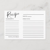 Moderne citroenen & lavendel bruid om te zijn informatiekaartje (Achterkant)