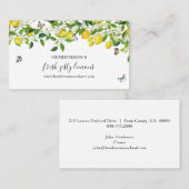 Moderne citroenen visitekaartje (Voorkant / Achterkant)