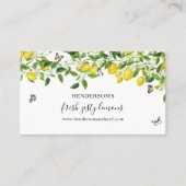 Moderne citroenen visitekaartje (Voorkant)