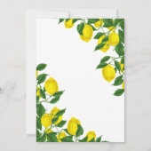 Moderne citroenfoto Bewaar de datum Kaart (Achterkant)