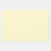 Moderne citroengeel effen effen kleur inpakpapier vel (Voorkant 3)