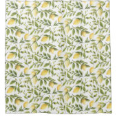 Moderne citroenwijnstokken douchegordijn (Voorkant)