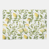 Moderne citroenwijnstokken theedoek (Horizontaal)