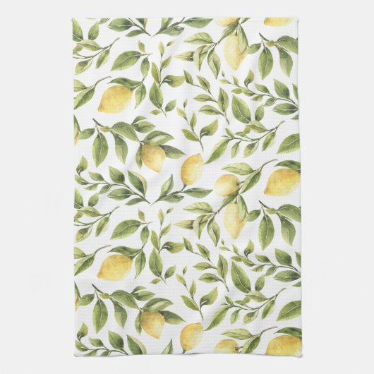 Moderne citroenwijnstokken theedoek (Verticaal)