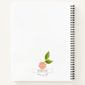 Moderne Citrus bruiloft Sinaasappels + Oranje bloe Notitieboek (Achterkant)