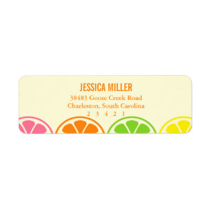 Moderne Citrus Slices Etiket
