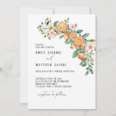 Moderne Citrus-thema bruiloft uitnodigingen bewerk (Voorkant)