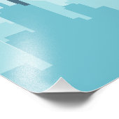 Moderne CityScapel Pixel Art – Urban Skyline Desig Foto Afdruk (Hoek)