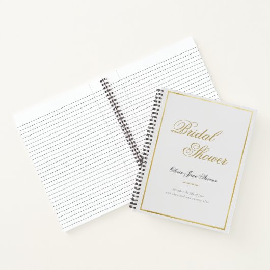 Moderne Classic Gold Lijst Vrijgezellenfeest Gift  Notitieboek (Binnen)