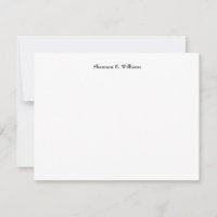 Moderne Classic Simple Note-Kaart