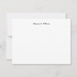 Moderne Classic Simple Note-Kaart Notitiekaartje