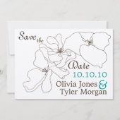 Moderne Classic sla de datum op Save The Date (Voorkant)