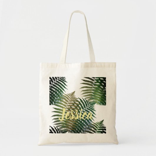 Moderne Classic Tropical Palm Custom Tote Bag (Voorkant)