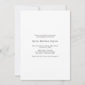 Moderne Classic Typography Afstuderen Foto Aankondiging (Achterkant)