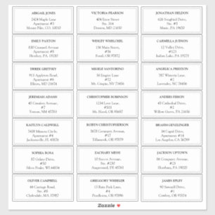 Moderne Classic Weddenschap adresetiketten Sticker