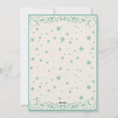 Moderne  Classic Winter Vrede Liefde Feestdagenkaart (Achterkant)