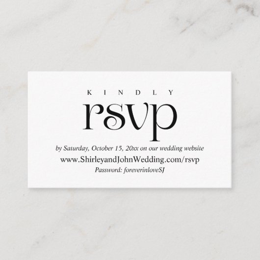 Moderne classy, online RSVP, nodigt de Kaarten van (Voorkant)
