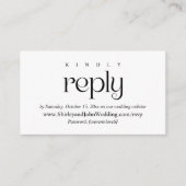 Moderne classy, online RSVP, nodigt de Kaarten van (Voorkant)