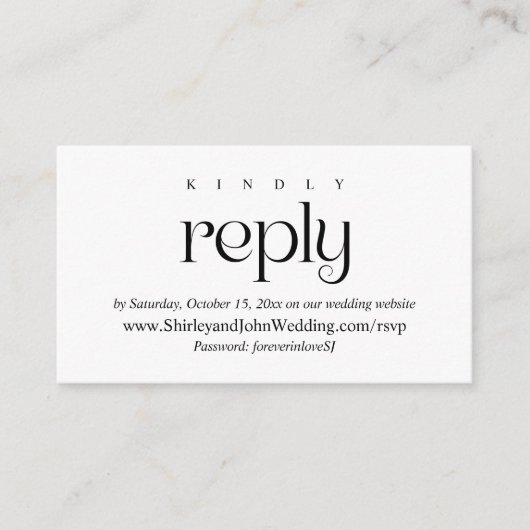Moderne classy, online RSVP, nodigt de Kaarten van (Voorkant)