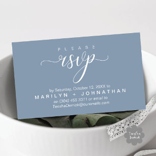 Moderne Classy RSVP Huwelijkswebsite Herinnering Informatiekaartje