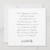 Moderne Classy zwart-wit foto Save The Date (Achterkant)