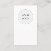 Moderne Clean White QR Code Social Media Visitekaartje (Achterkant)