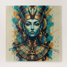Moderne Cleopatra – Abstracte Vloeibare Kleuren Ku